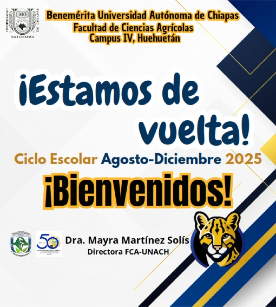 ¡Bienvenidas y bienvenidos al ciclo escolar Agosto - Diciembre 2025!